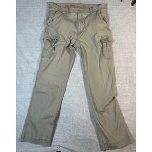 Urban Pipeline‎ Mens Khaki Cargo Pants Relaxed Fit MAX-FLEX 38x34